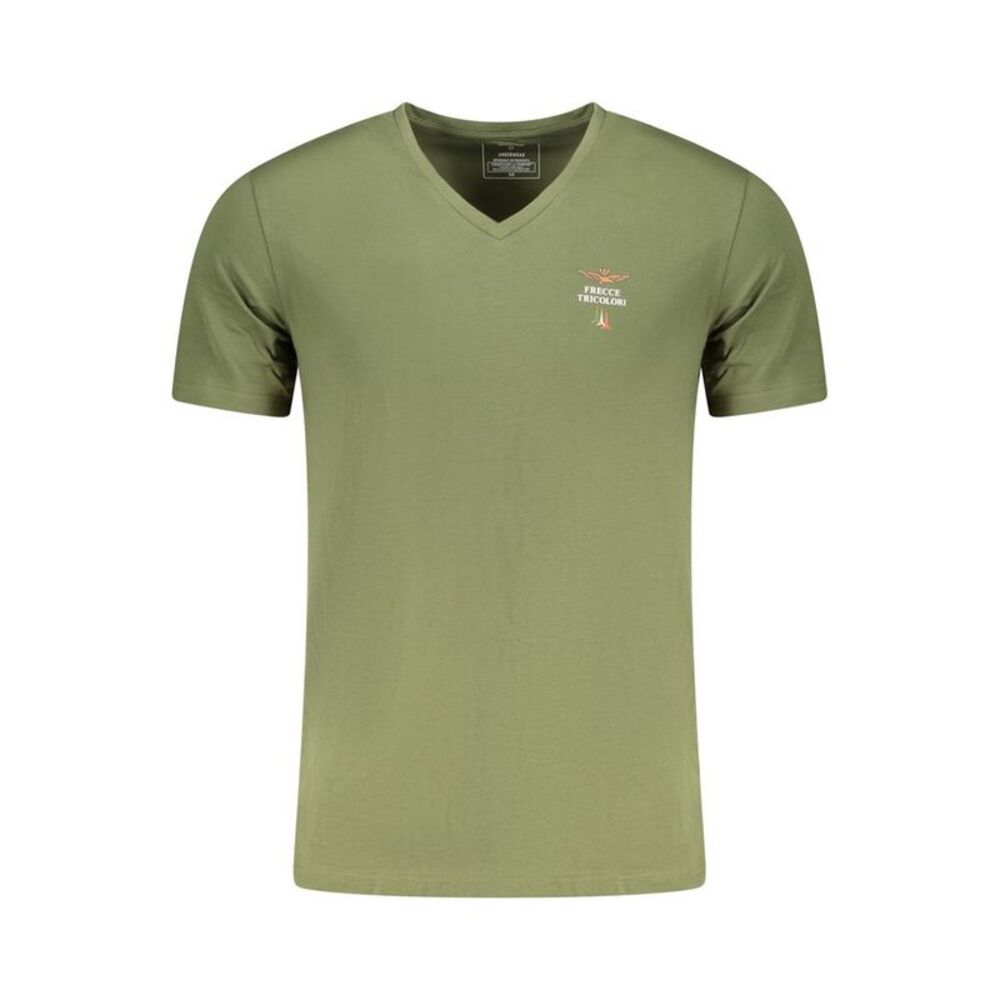 Aeronautica Militare Verde Cotton Men's Men's T-Shirt